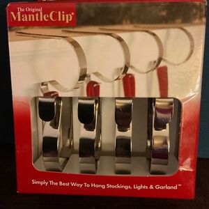 Silver Mantle Clips